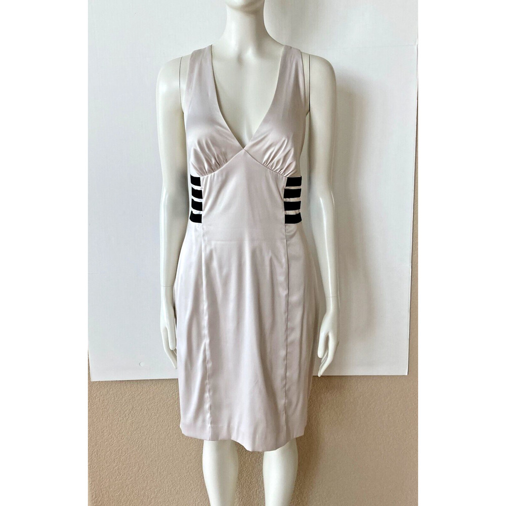 Max & Cleo Backless Strappy Champagne Cocktail Dress Sz 6 KAREN